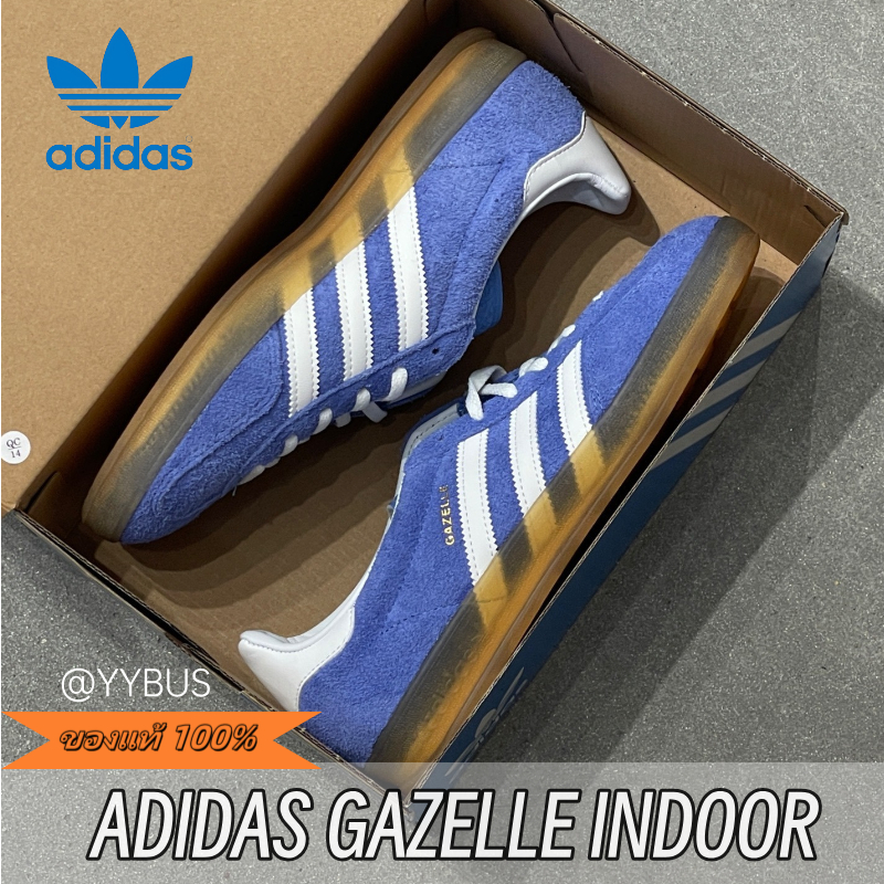 ｛ของแท้ 100%｝ adidas originals GAZELLE INDOOR Blue HQ8717