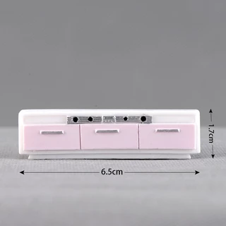 j079 เซ็ตเฟอร์นิเจอร์ โทนชมพู ของเล่นสะสม ตกแต่ง ดีไอวาย
