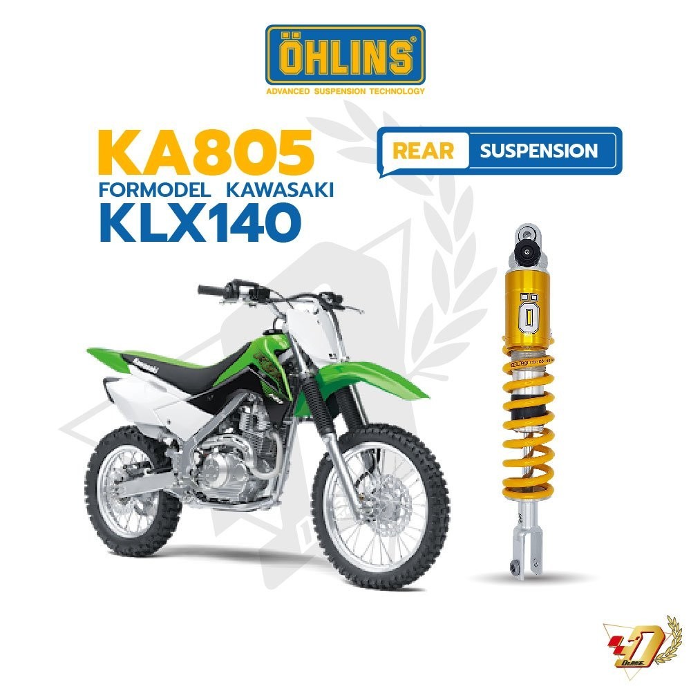 (406 mm)โช๊คหลัง OHLINS KA805 สำหรับ KAWASAKI i KLX140/KLX150 BF ของแท้ รับประกัน2ปีเต็ม