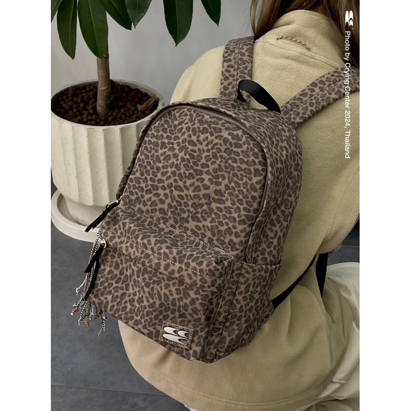 CryingCenter กระเป๋าเป้สะพายหลัง/แบ็คแพ็คใบใหญ่ Big Backpack Leopard