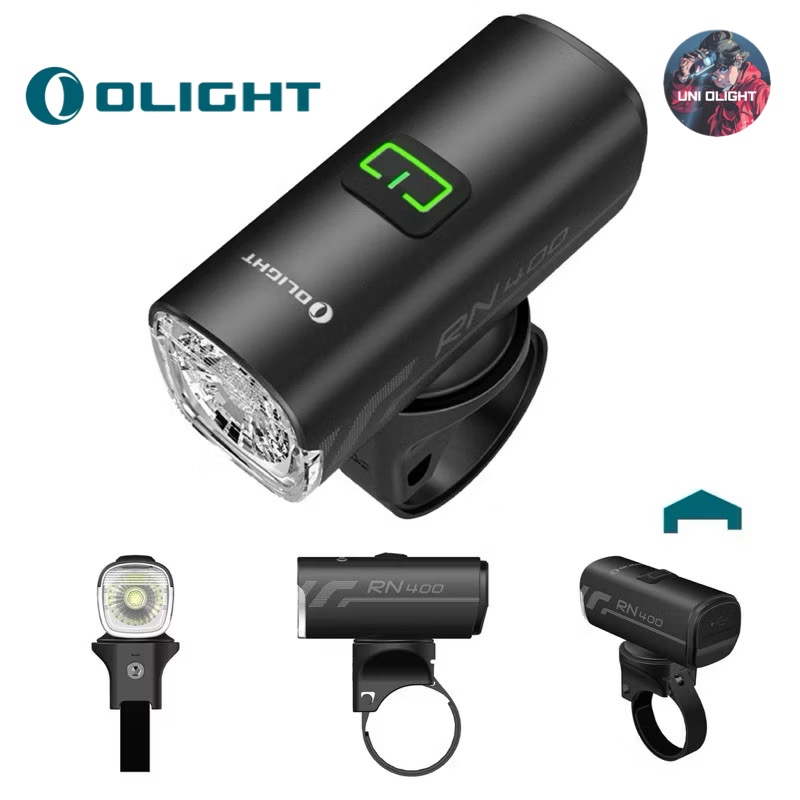 Olight RN400 ไฟจักรยาน ขนาดเล็กชาร์จไฟได้ สว่างสูงสุด 400 ลูเมน ไฟฉายจักรยาน