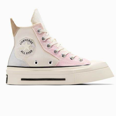 CONVERSE A07599CU_U4CMMC CHUCK 70 DE LUXE SQUARED HIDE AND SEEK HI CREAM/MULTI COLORS