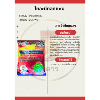ไทอะมีทอกแซม 25% WG ❄️สูตรเย็น กลุ่ม 4A ยาเย็น กำจัดเพลี้ย แมลงหวี่ขาว
