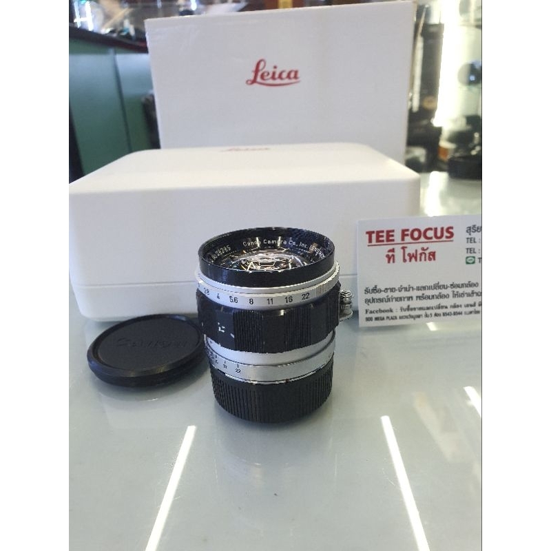 canon 50mm f1.4 LTM +LTM to M