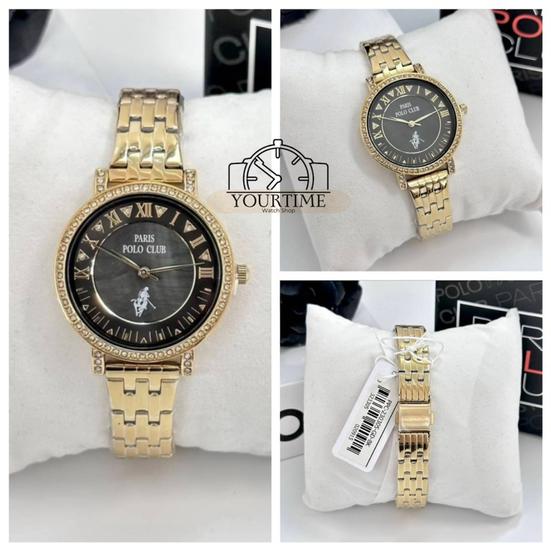 🌸🌸Polo Club Watch รุ่น PPC-230305 นาฬิกาข้อมือ ผู้หญิงหน้าปัด 34 มม. 💖แท้100 💖ประกันศูนย์ 1 ปี