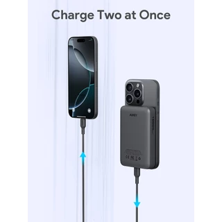 [CCC] AUKEY PB-MS04 10000mAh Qi Magnetic พาวเวอร์แบงค์ไร้สาย Power Bank รองรับ iPhone 16/15/14/13/12