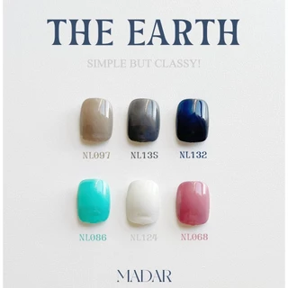 Madar ยาทาเล็บ The Earth สีเจลไม่ต้องอบ High Gloss ขนาด 7 ML.