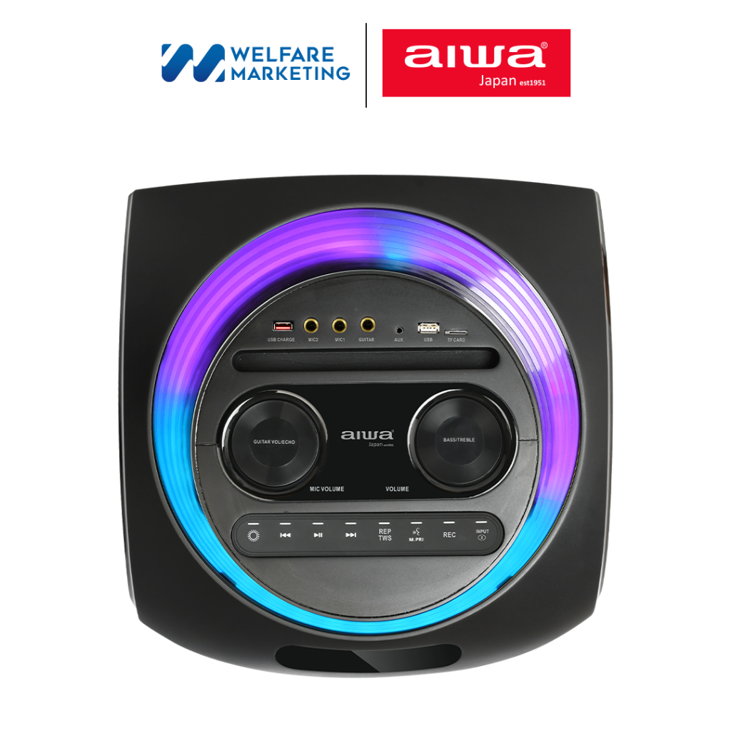 [ผ่อน 0%] AIWA AW-X2124DSP PRO Party Speaker ลำโพงบลูทูธปาร์ตี้