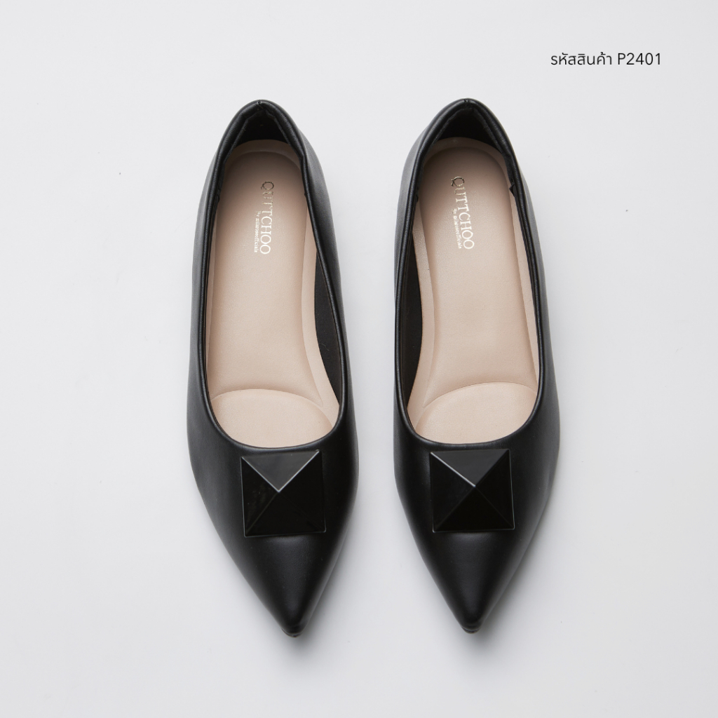รองเท้าแบรนด์ QUTTCHOO หนัง MICRO FIBER LEATEHR ( หนังเทียม ) รุ่นใหม่ล่าสุดรุ่น P2401