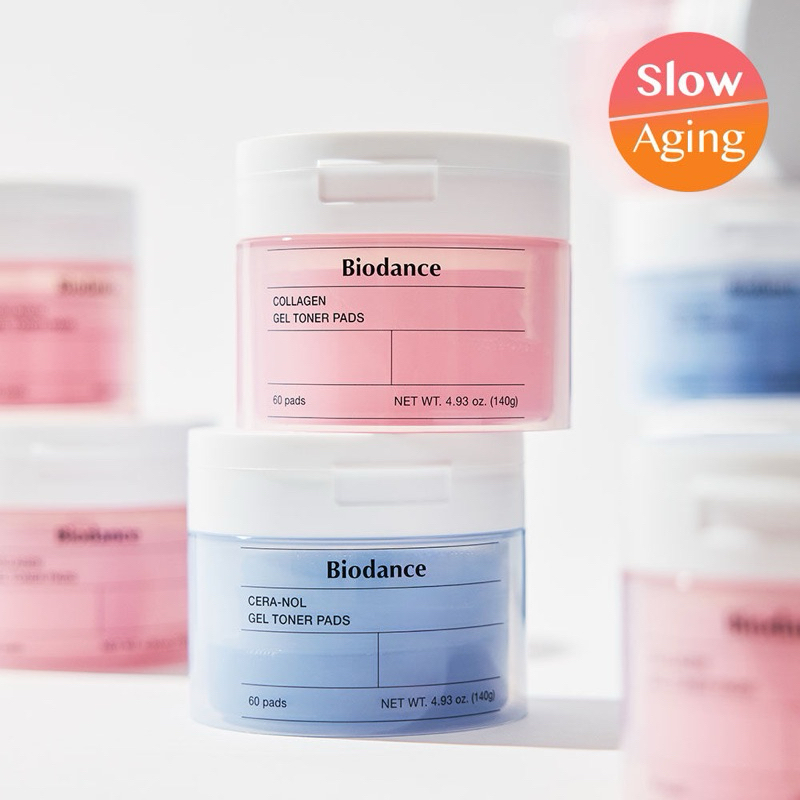 Biodance Collagen & CERA-NOL Gel Toner Pads 60Pads (140g.) แผ่นโทนเนอร์เจล