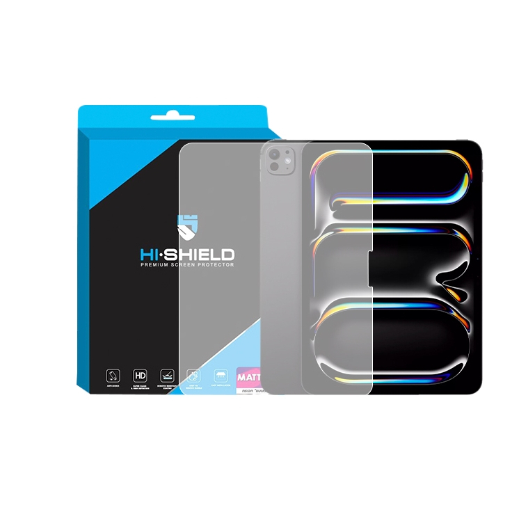 Hi-Shield ฟิล์มกระจกแบบด้าน iPad Tempered glass iPad Air 6-11"iPad Pro 11 (2024)
