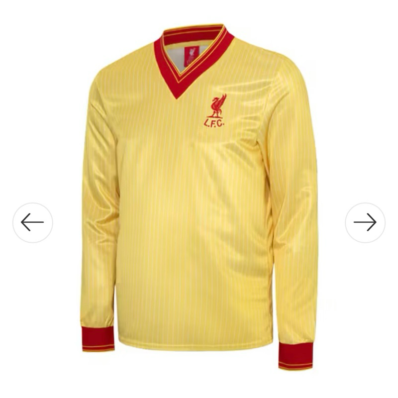 [New] LIVERPOOL FOOTBALL CLUB MEN'S LONG SLEEVE RETRO 1984-1985 AWAY JERSEY