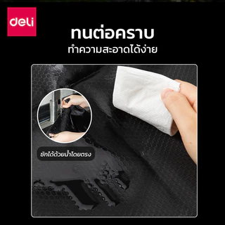 Deli กระเป๋าหูรูด กระเป๋ากีฬา ถุงกระเป๋ากันน้ำ ใส่รองเท้า บอล มีหูรูด สะพายหลัง Drawstring Backpack