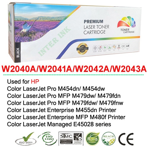 หมึกเทียบเท่า Color LaserJet Pro M454dn/ M454dw (416A) Full Color