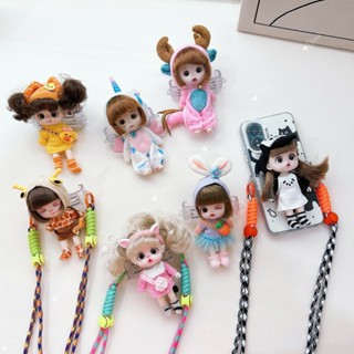 【 ตุ๊กตาเกาะมือถือ】 ตัวล็อคโทรศัพท์พร้อมสายสะพายลายเด็กน่ารั…