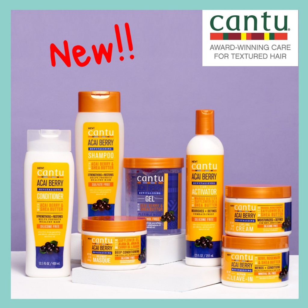 ✳️[แท้100%/พร้อมส่ง]✳️ ใหม่! Cantu Acai Berry Curling Cream Revitalizing สูตรช่วยบำรุงเส้นผมให้นุ่ม 