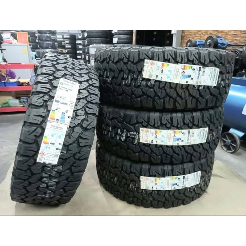 **ราคา 1 เส้น** ยางใหม่ค้างปี 285/55R20 BF Goodrich All-Terrain KO2(Made in U.S.A.) ผลิตปี 2022 ประก