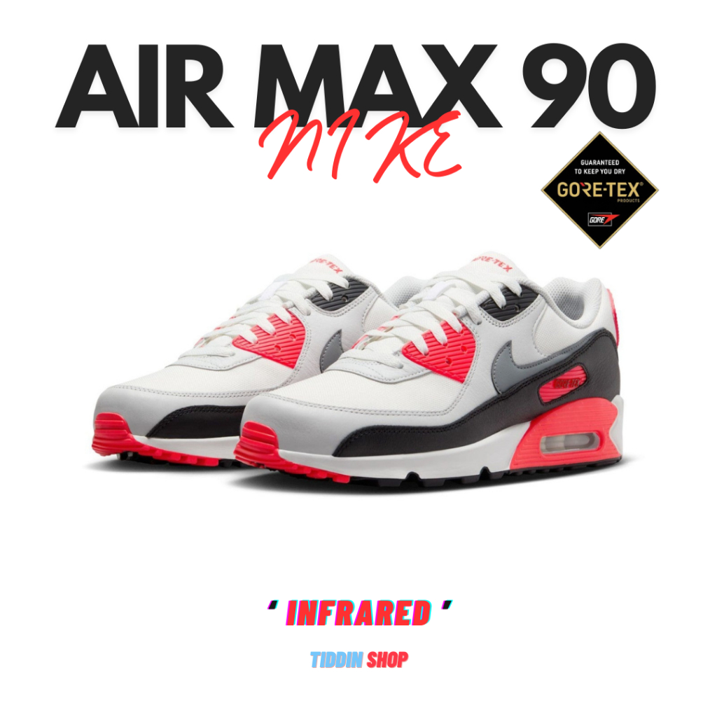 รองเท้าผู้ชาย รองเท้าลำลอง Nike Air Max 90 GORE-TEX 'INFRARED' [ลิขสิทธิ์แท้ NIKE ป้ายไทย] [รหัส FD5810 101 ]