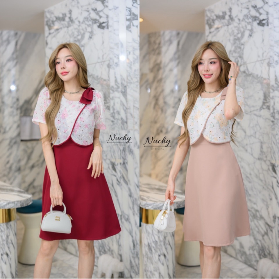 Dress By Papid เดรสทำงาน เดรสแฟชั่น รหัส517