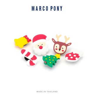 Marco Pony อุปกรณ์ตกแต่งกระเป๋าชายหาด Jibbitz น่ารัก คาแรกเตอร์การ์ตูน ผู้หญิงกระเป๋าถืออุปกรณ์ตกแต่ง