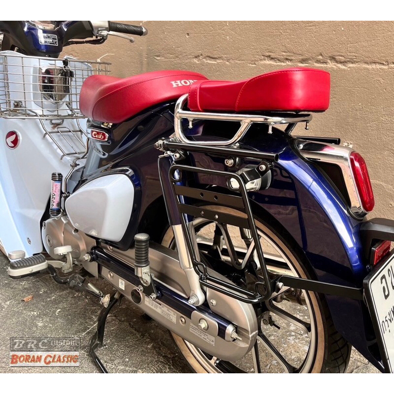 แร็คข้าง supercub c125 side rack supercub125 (มีสีดำและชุบโครเมี่ยม) - รูปที่ 7