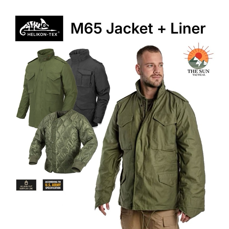 เสื้อกันหนาว แจ็คเก็ตฟิวล์ พร้อมไลเนอร์ M65 JACKET - NYCO SATEEN