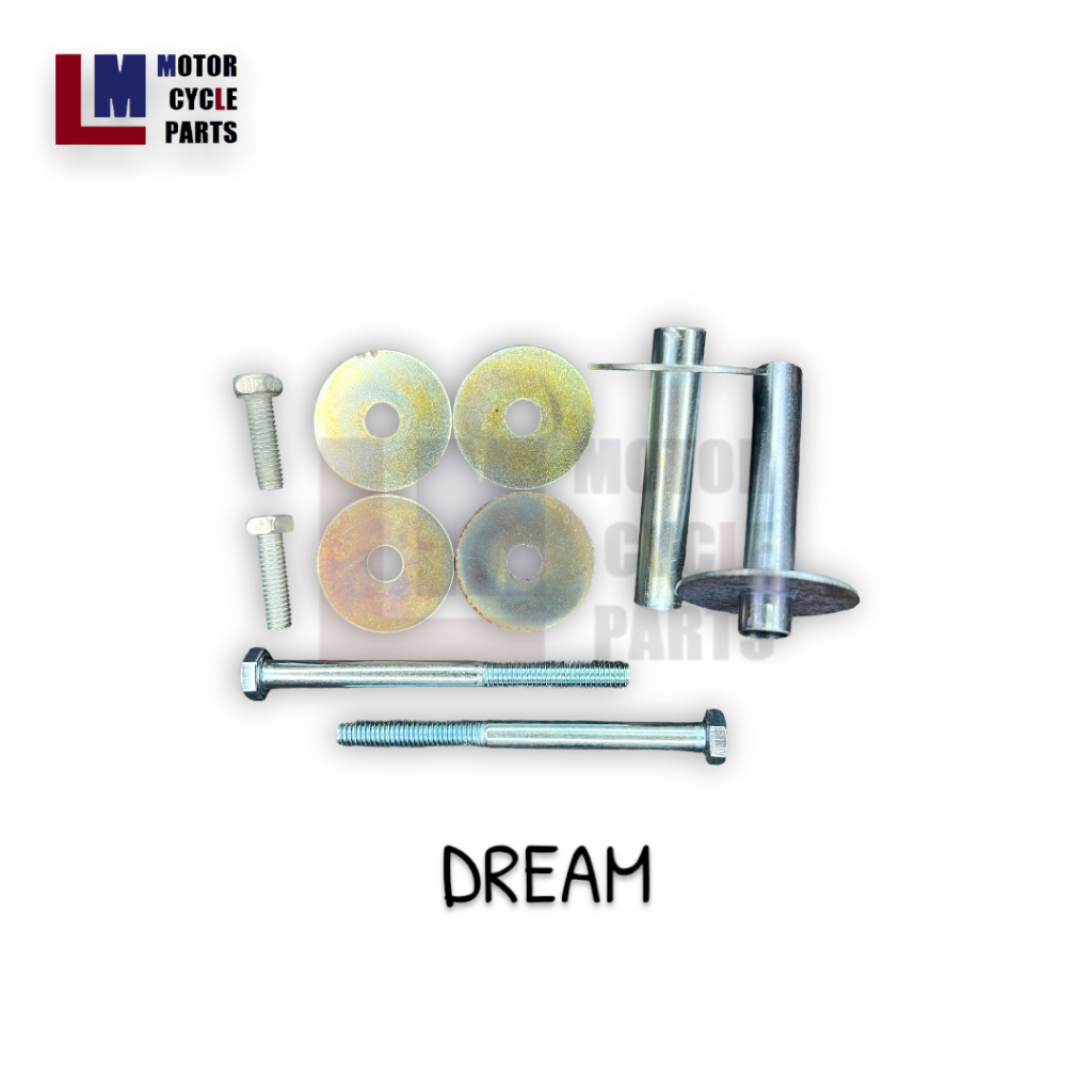 ชุดน็อตยึดบังลม HONDA DREAM ครบชุด ชุดติดตั้งบังลมหน้า ชุดติดตั้งชิลด์หน้า บู๊ชบังลม