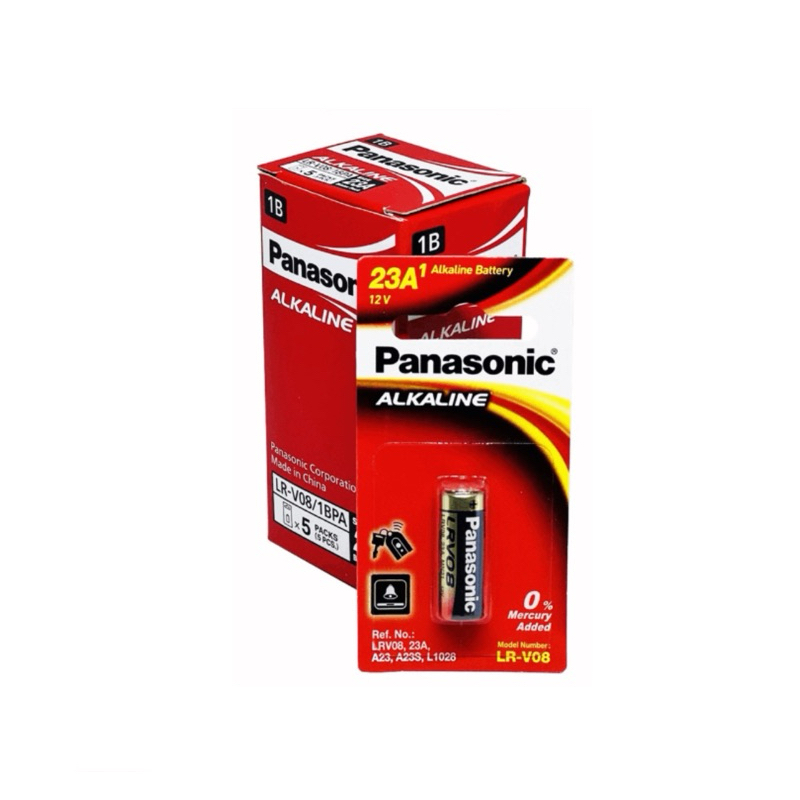 (ยกกล่อง5ก้อน) ถ่าน Panasonic 23A, LRV08 12V แพคเดี่ยว จำนวน5ก้อน ของใหม่ ของแท้บริษัท