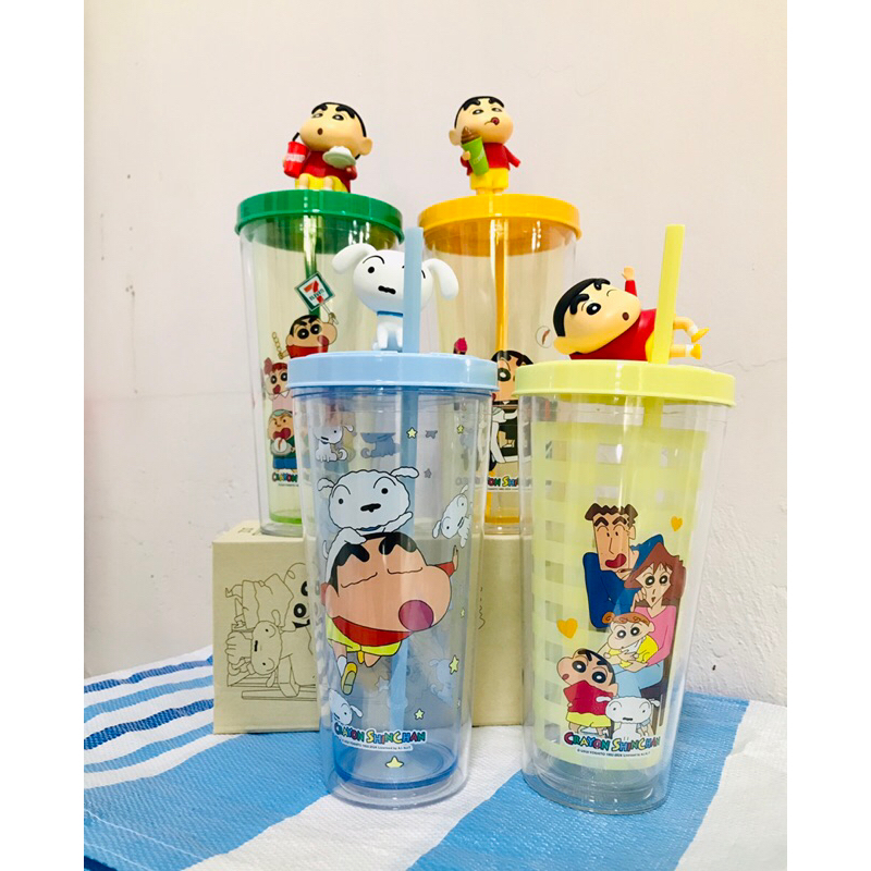แก้วสองชั้นชินจังจอมแก่นพรีเมี่ยมแท้ 100% 7-eleven