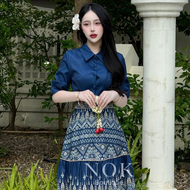 TD111-TD116 เดรสใส่เที่ยวใส่ออกงานใส่ทำงานผ้าไทย