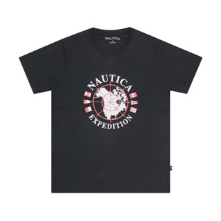 NAUTICA T-Shirt เสื้อยืด V37108 OTB ดำ
