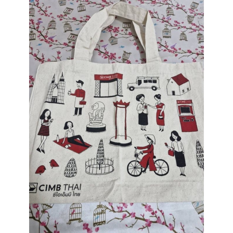 กระเป๋าผ้า CIMB THAI (ซีไอเอ็มบี ไทย) สินค้า Premium แท้100%