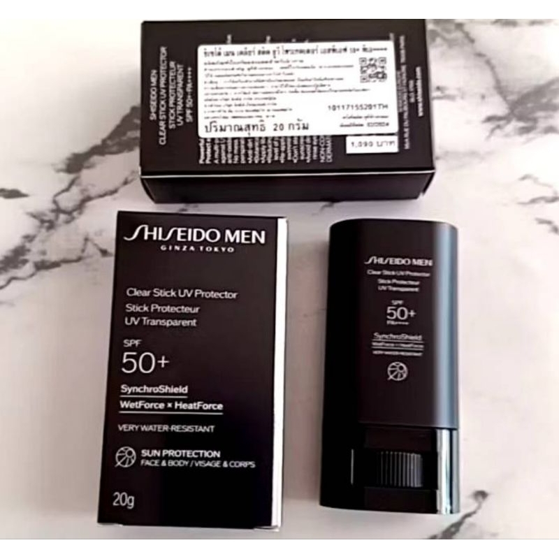 กันแดดสติ๊ก สำหรับผู้ชาย Shiseido Men Clear Stick UV Protector SPF50 PA++++ 20g.