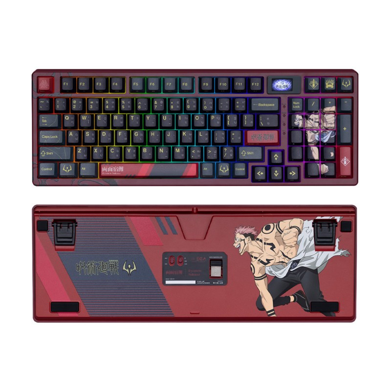 iHAVECPU KEYBOARD (คีย์บอร์ด) EGA X JJK KEYBOARD COLOR (EN/TH)