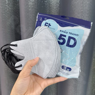 🔥แมส 5D 🔥 10ชิ้น เเมส หน้ากากอนามัย 5D เเมสผู้ใหญ่ หน้าเรียว พร้อมส่ง หน้ากากอนามัย