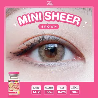 Kitty Kawaii Contact Lens : Mini Sheer - คอนแทคเลนส์รายเดือนคิตตี้ คาวาอิ พัส (VIAL)