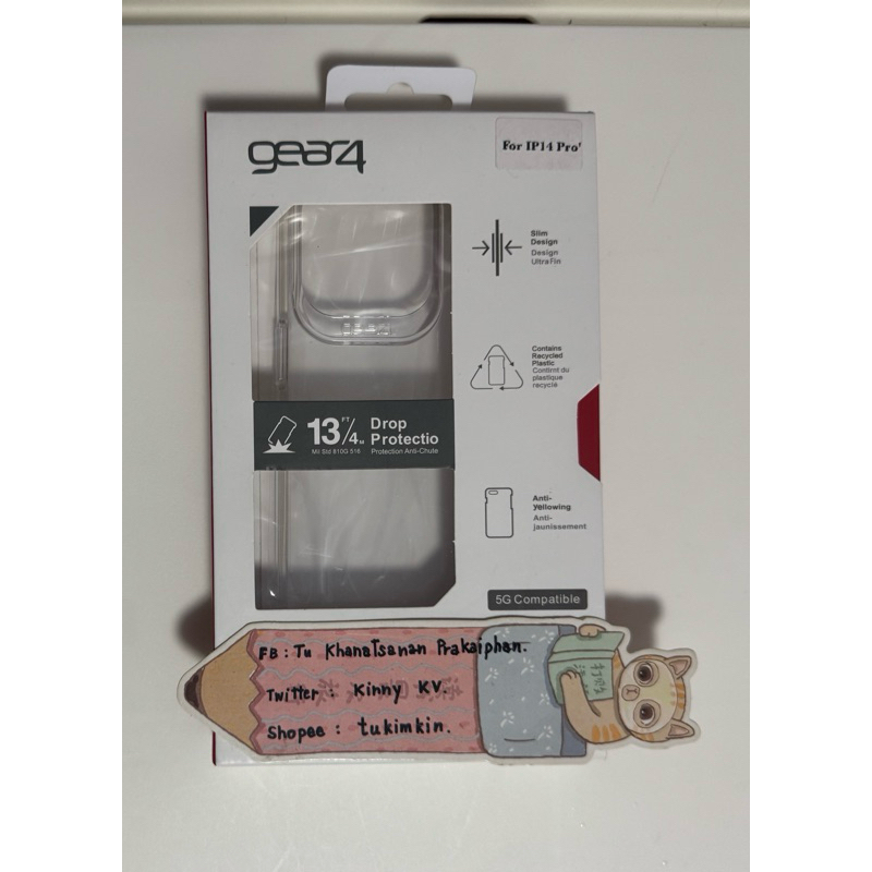(iPhone 14 pro) เคสGear4 D30 Series แท้ เคสกันกระแทก มือหนึ่ง