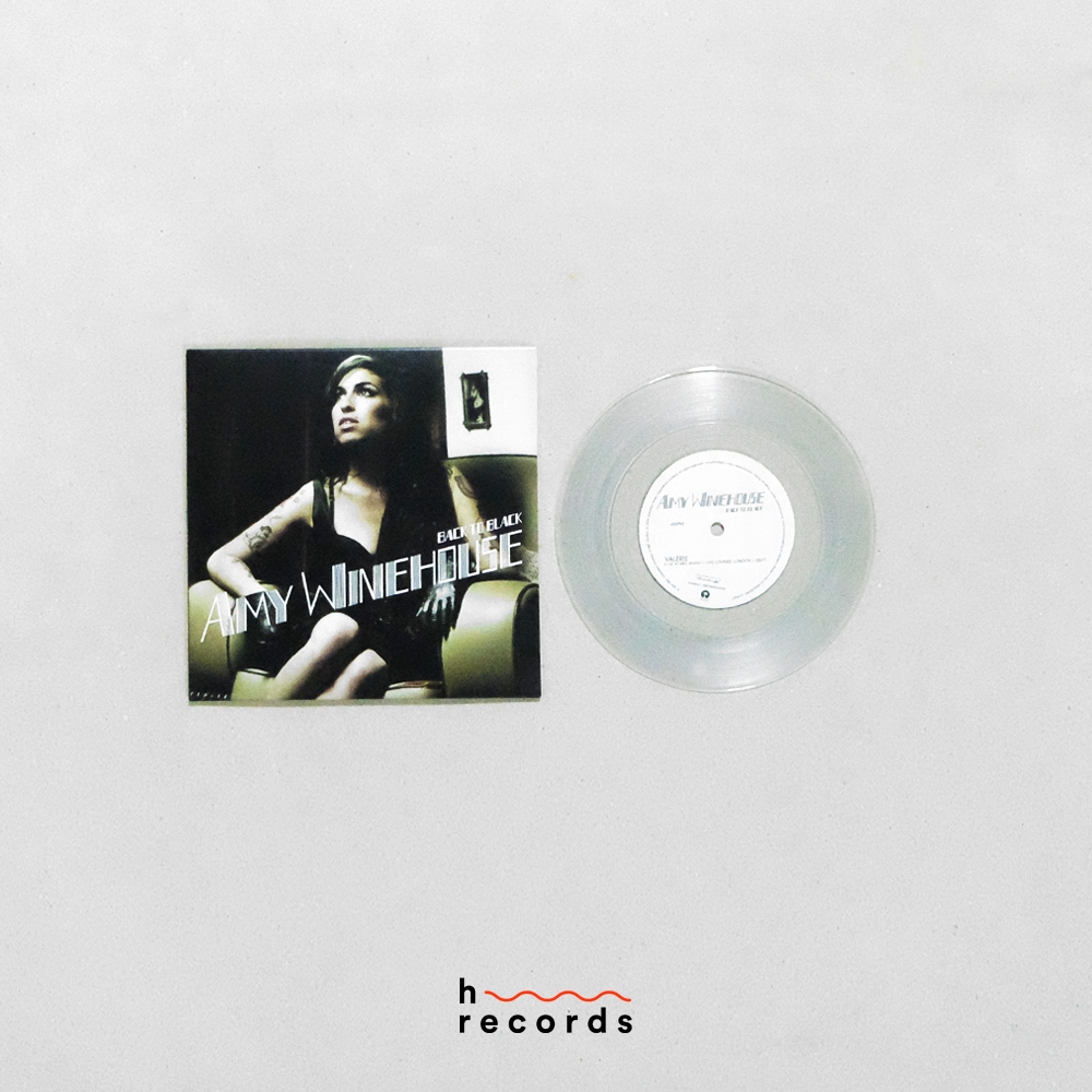 (ส่งฟรี) แผ่นเสียง Amy Winehouse - Back To Black (Limited 7" Clear Vinyl)