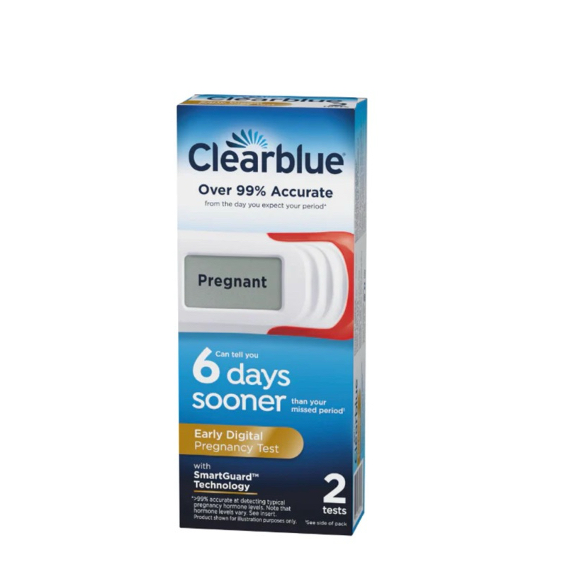 (มีส่งด่วน)ที่ตรวจครรภ์ Clearblue แบบ digital 6 days soonerแบ่งขาย 1เทส exp.2026