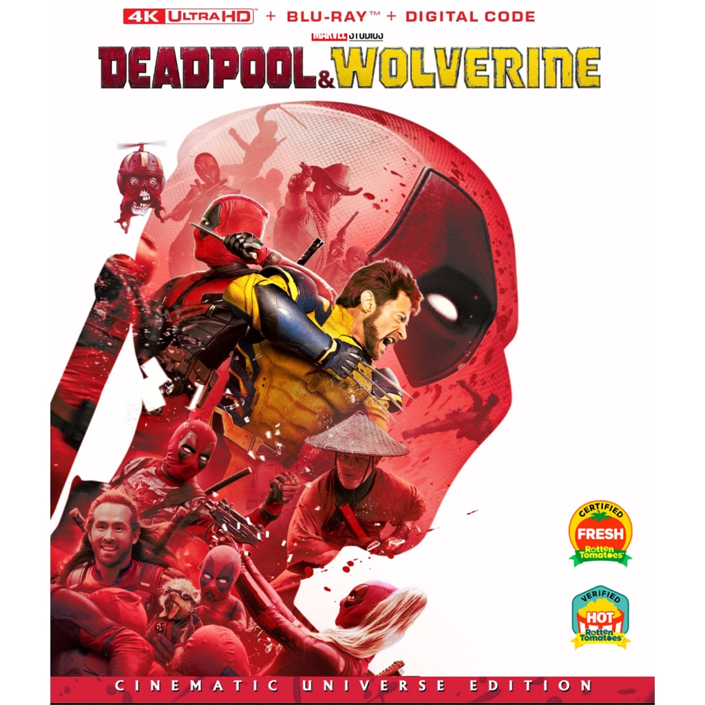 Bluray MARVEL MCU VOL.34 เสียงไทย บลูเรย์ Deadpool & Wolverine เดดพูล & วูล์ฟเวอรีน แผ่นมาสเตอร์ USA