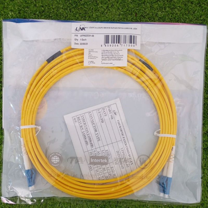*หมด*UFP922D31-05 LC /UPC - LC /UPC Patch cord OS2, Duplex Jacket 3mm. LENGTH 5 M.