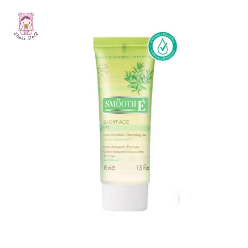 Smooth E เจลล้างหน้า สูตรไม่มีฟอง White Babyface Gel 1.5Oz. และ 3.3Oz