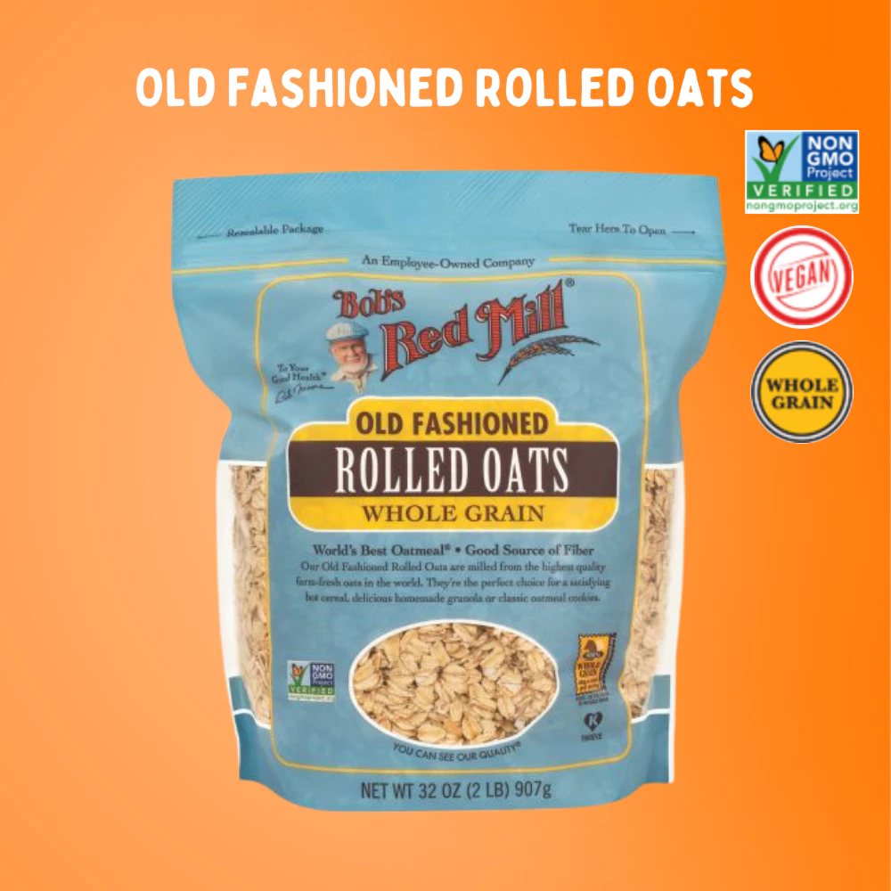 Bob's Red Mill Old Fashioned Rolled Oat | บ็อบส์เรดมิล ข้าวโอ๊ต 907g | Sunshine Market