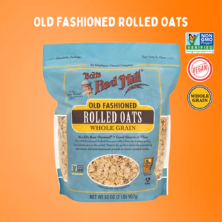 Bob's Red Mill Old Fashioned Rolled Oat | บ็อบส์เรดมิล ข้าวโอ๊ต 907g | Sunshine Market