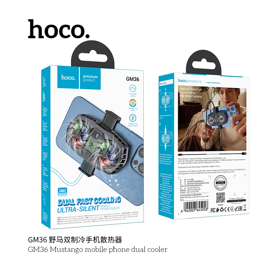 Hoco GM36  Mustango mobile phone Dual Cooler