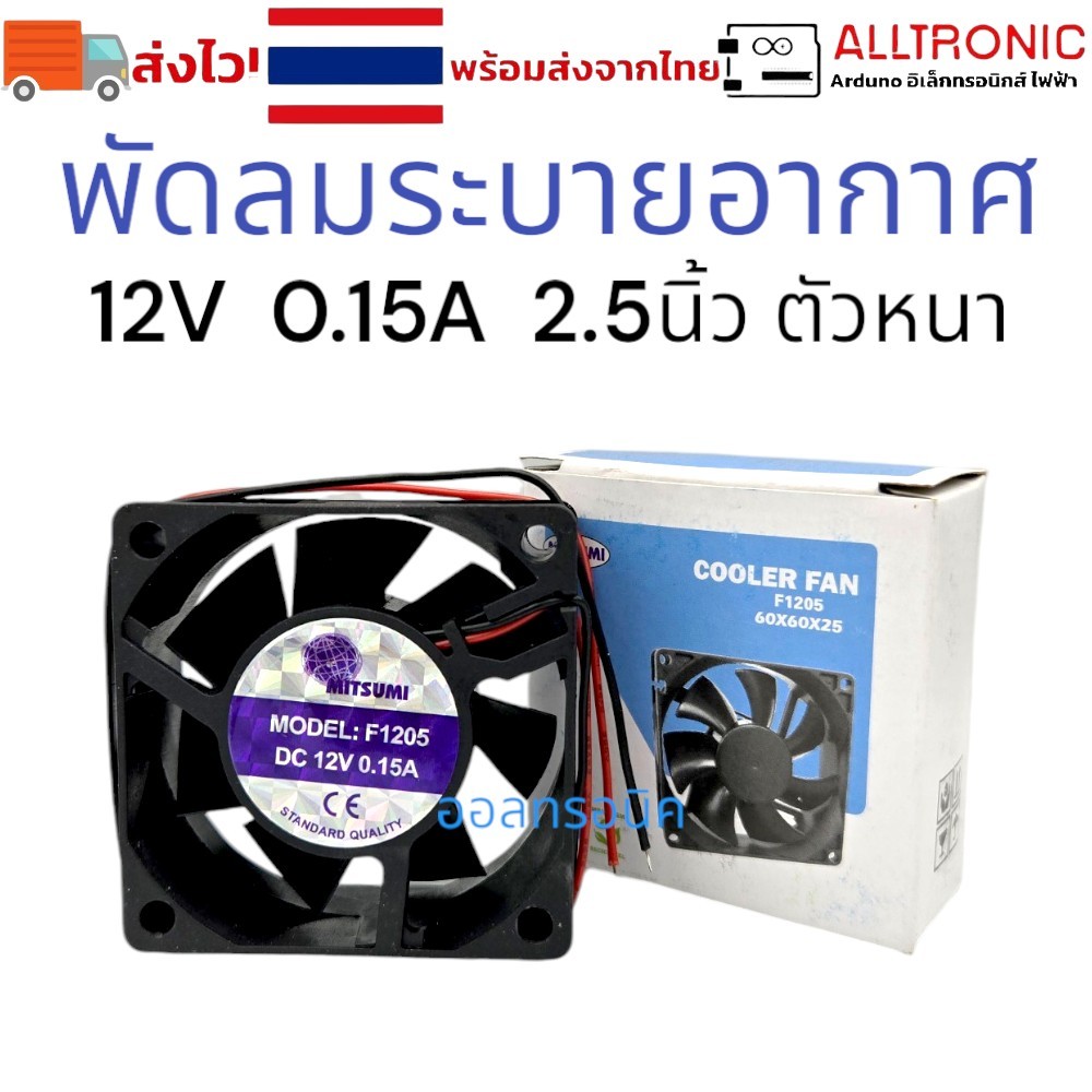 พัดลมระบายความร้อน 12V, 220V หลายขนาด UNION, MITSUMI พัดลม พัดลมระบายอากาศ 1.5 2 2.5 3 3.5 4.5 นิ้ว