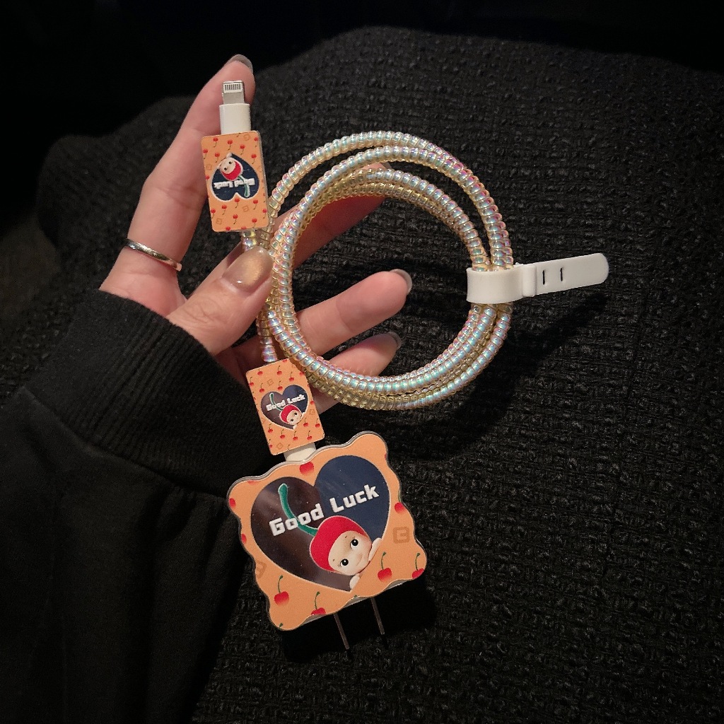 ราคาถูกที่สุด ซอนนี่เหลือง ส่งจากไทย มาใหม่ ชุดถนอม 5ชิ้น เคส สำหรับ ไอโฟน Apple Adapter 18W/20W สายชาร์จ Cable 35W