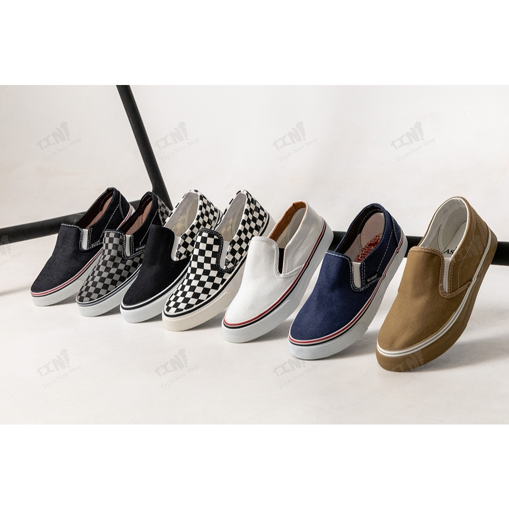 ถูกสุด•ส่งไว•แท้ชัวร์💯💥Leo  รองเท้าผ้าใบสวม สลิปออน Slip-on  รุ่นASI ไซส์38-45