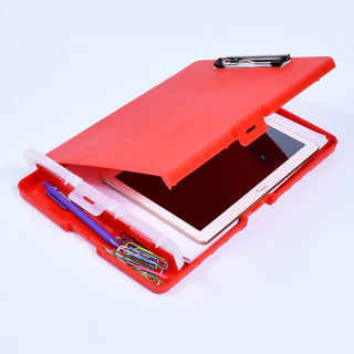 กล่องแฟ้มคลิปบอร์ด 6สี A4 กันน้ำ สําหรับเก็บเอกสาร แฟ้มใส่เอกสารพร้อมคลิปบอร์ด ใส่เครื่องเขียน แข็งแรง ทนทาน