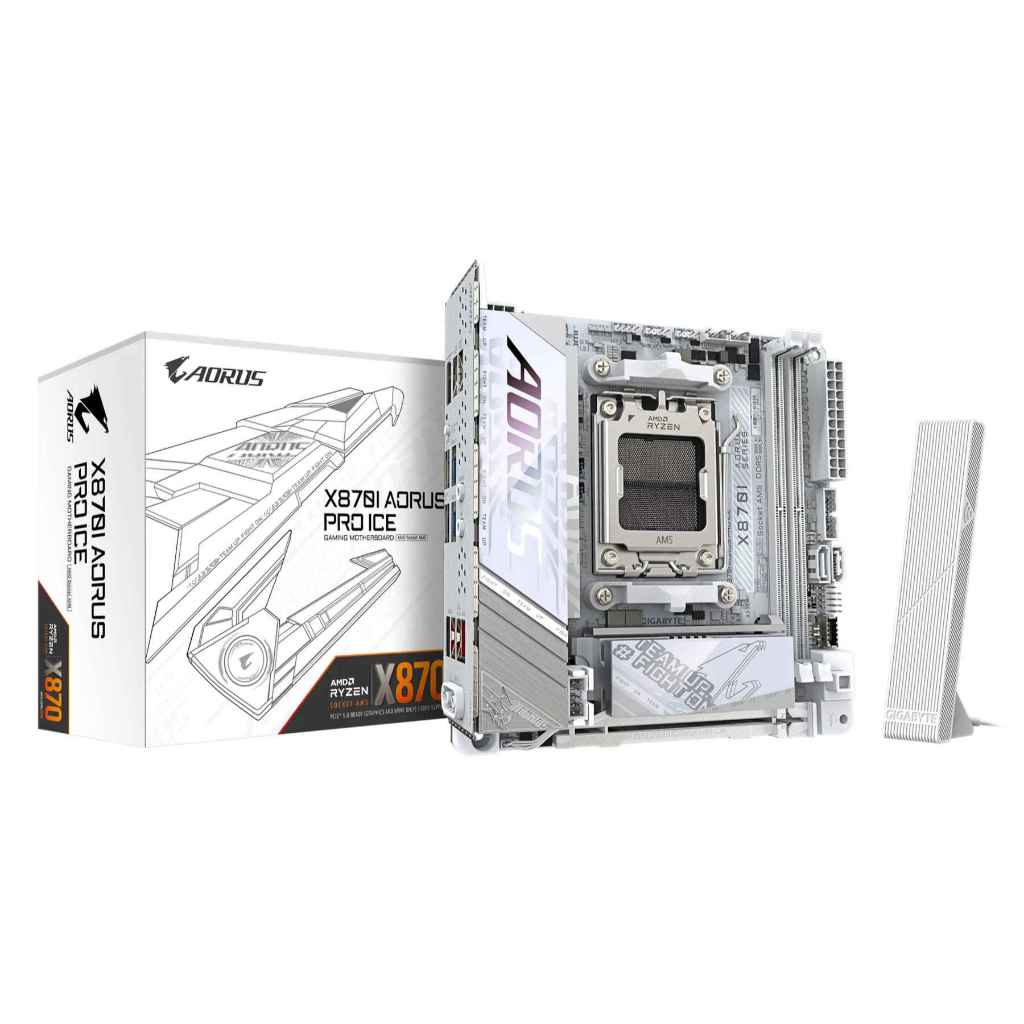 ส่งด่วน MAINBOARD GIGABYTE AORUS X870I AORUS PRO ICE (REV1.0) Mini-ITX motherboard AM5